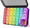 Pill Organizer 3 Times a Day with Double Protection, Moisture-Proof Weekly 3X