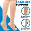 ABSOLUTE SUPPORT Made in USA - Opaque Compression Knee High
