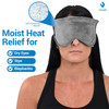 ZOMAPLE Heated Eye Mask, Grey - Soothing Moist Heat for Dry, Tired Eyes