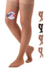 ABSOLUTE SUPPORT Made in USA - Sheer Compression Thigh High for Women 15-20mmHg