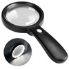 JMH Magnifying Glass with Light, 3X Handheld Large Magnifying Glass 12 LED