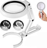 Magnifying Glass with Light and Stand, Foldable Handheld Large Magnifying Glass