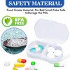 8PCS Pill Case Organizer Pocket Small Pill Holder, Daily AM & PM containers