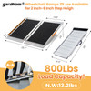 gardhom Portable Wheelchair Ramp 2 Feet, Anti-Slip Aluminum Folding Handicap