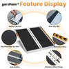 gardhom Portable Wheelchair Ramp 2 Feet, Anti-Slip Aluminum Folding Handicap
