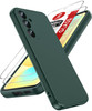 LeYi Samsung S24 FE Case with 2Pcs Tempered Glass Screen Protector, Liquid Silicone Slim & Anti-Scratch Cellphone Funda para Case for Galaxy S24FE, G