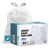 Plasticplace Custom Fit Trash Bags Compatible with Simplehuman Code J 50 Count