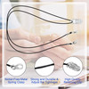 Flutesan 3 Pack Hearing Aid Anti Lost Clips with Lanyard, Secure Retention Cord