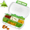 Pill Boxes- Pack of 2 Waterproof Medicine Pill Holder Cases, BPA-Free Daily