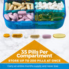 Vitamin Organizer - Travel Pill Organizer Box &