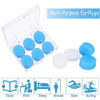 24 Pairs Soft Silicone Ear Plugs Putty Ear Plugs for Sleeping Swimming earplugs
