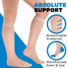 ABSOLUTE SUPPORT Sheer Compression Socks for Women 15-20 mmHg