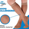 ABSOLUTE SUPPORT Made in USA Sheer Compression Socks for Women 15-20 mmHg