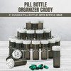 Monthly Pill Bottle Organizer Caddy