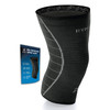 Knee Support Sleeve for Men and Women (Black) (Single Wrap) (L