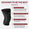 Knee Support Sleeve for Men and Women (Black) (Single Wrap) (L