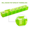 Sukuos Monthly Pill Organizer 28 Day Easy to Open, Large Moisture-Resistant Pill