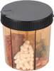 Trenton Gifts 6 Section Pill Box Organizer Black