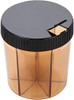 Trenton Gifts 6 Section Pill Box Organizer Black
