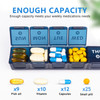 2-Pack Weekly Large Pill Organizer for Travel, 7 Day Pill Boxes and Organizer