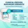 Ebanel 5% Lidocaine Numbing Cream, Pain Relief Burn Itch Numb Cream, Maximum
