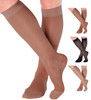 ABSOLUTE SUPPORT Made in USA - Sheer Compression Socks for Women 20-30mmHg