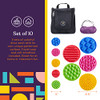 Special Supplies Matching Game Sensory Discs, 5 Sets, Tactile Stimulation