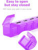 BUG HULL Weekly Pill Organizer Large 2 Packs, Extra Large Travel Pill