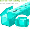 BUG HULL Weekly Pill Organizer Large 2 Packs, Extra Large Travel Pill