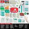 General Medi 2-in-1 First Aid Kit (215 Piece Set) + 43 Piece Mini First Aid Kit