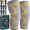 Modvel Compression Knee Brace for Women & Men, 2-Pack Knee Brace for Running