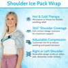 Arctic Flex Shoulder Ice Pack Brace - Cold Reusable Cool Gel Wrap, Hot Therapy