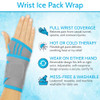 Arctic Flex Wrist Ice Pack Wrap - Refreezable Gel Compression Support