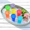 Youngever 7 Sets Plastic Kids Cups with Lids and Straws, 7 Reusable Toddler Cups