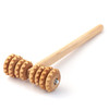 T-Shape Massager with Grooved Rollers, Multi-Functional Body Roller