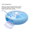 INVODA Weekly Pill Organizer 7 Compartment Rotating Pill Box for Daily