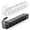 Sukuos Extra Large Weekly Pill Organizer 2 Pcs, Daily Pill Box 7 Day Pill Cases