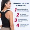 Fit Geno Back Brace Posture Corrector for Women and Men, Shoulder Straightener