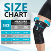 Bodyprox Knee Compression Sleeve for Men and Women (2 Pack), Knee Support Brace