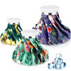 Nuanchu 3 Pieces Ice Bags for Injuries Reusable Ice Pack Hot Cold Water Bag 6