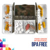 Magnetic Foldable Pill Box Case - 7 Day Weekly Medicine Organizer