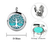 Aromatherapy Essential Oil Diffuser Necklace Tree of Life Pattern Stainless