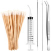 Nuanchu Tonsil Stone Removal Set Includes 2 Stainless Steel Tonsil Stone Removal