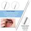 Nuanchu Tonsil Stone Removal Set Includes 2 Stainless Steel Tonsil Stone Removal