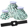 Nuanchu 3 Pieces Ice Packs for Injuries Reusable Ice Packs with Adjustable Wrap
