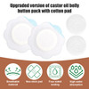 60pcs Castor Oil Wrap for Belly Button, Spunlace Cloth Small Castor Oil Belly