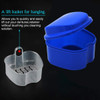 Denture Case, Denture Cup with Strainer, Coolrunner Denture Bath Box False Teeth