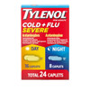 Tylenol Cold + Flu Severe Day & Night Caplets Combo Pack for Multi-Symptom Cold