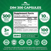 Zazzee DIM 300 mg Per Capsule, 100 Count, Plus 10 mg BioPerine, Estrogen