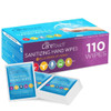 Care Touch Hand Sanitizer Wipes - 110 Hand Wipes Individually Wrapped